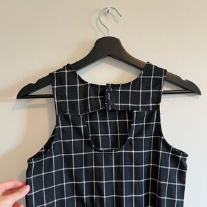 Mini Dress in Windowpane Plaid (XS)